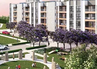 M3M Smart World park and tress Front View 